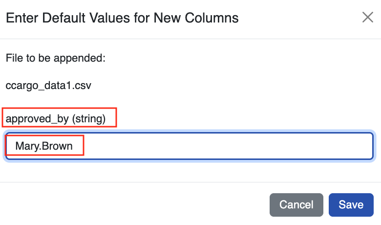 custom column append