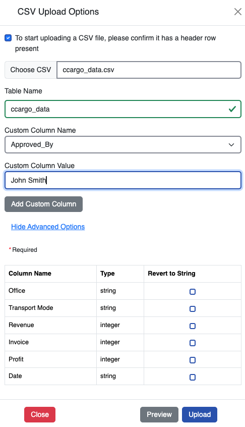 create custom column