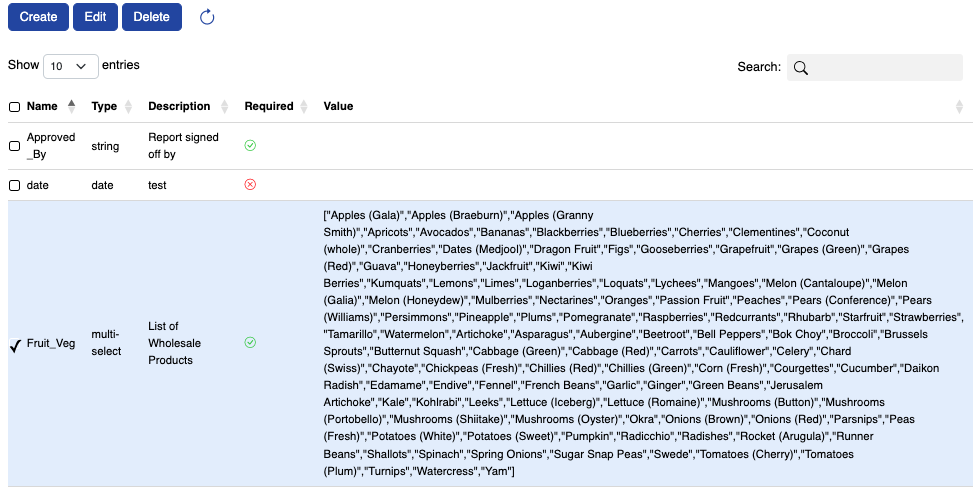 form parameter example