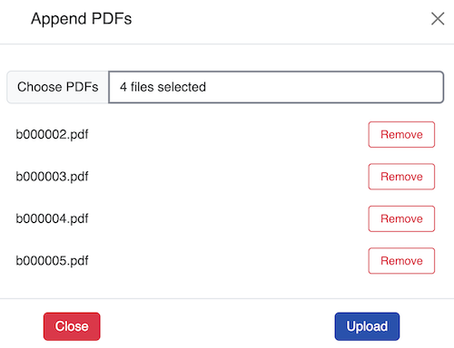 pdf confirm append upload