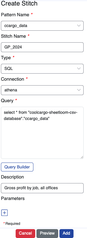 configure stitch 